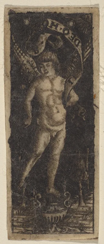 Cherub on a Vase with Inscription: "SOLI DEO HONOR" Wall Art by Francesco Francia - High-Resolution Digital Print