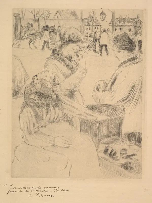 Chestnut Vendor, St. Martin's Market, Pontoise