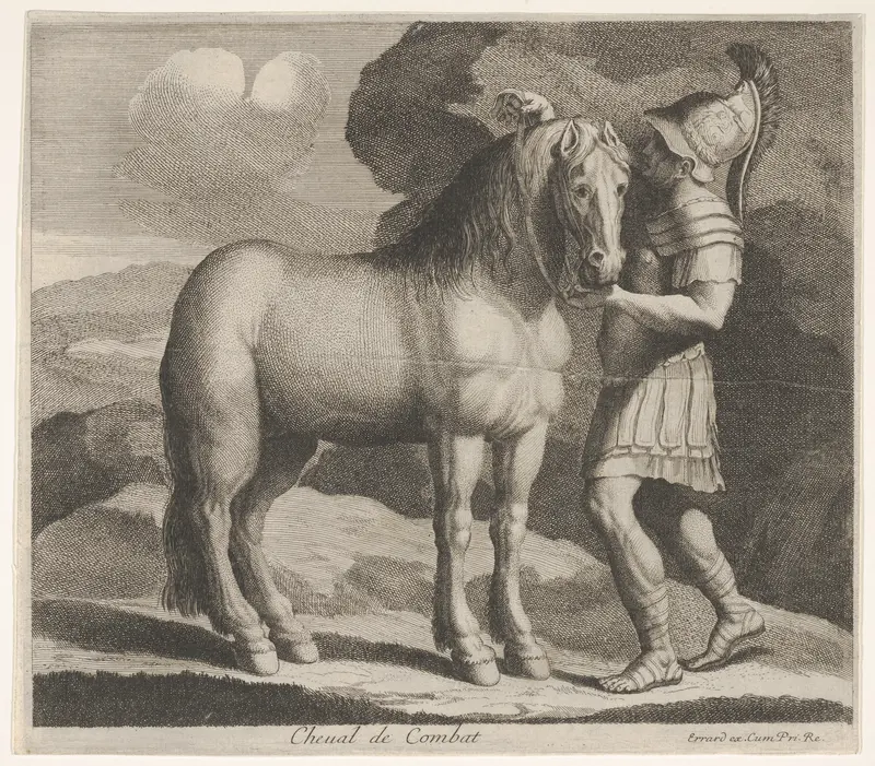 Cheval de Combat Wall Art by Charles Errard le fils - High-Resolution Digital Print