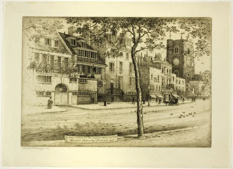 Cheyne Walk Wall Art by Walter William Burgess - High-Resolution Digital Print