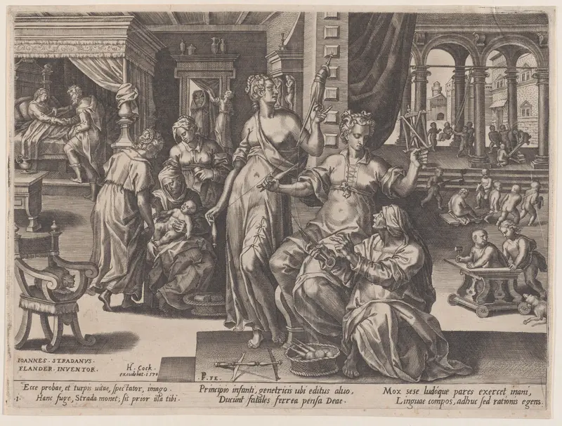 Child Birth, from The Course of Human Life Wall Art by Pieter Jalhea Furnius - High-Resolution Digital Print