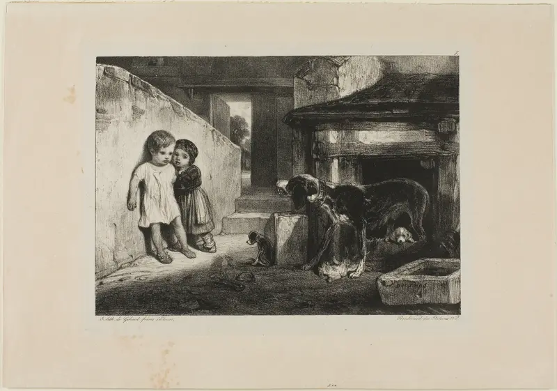 Children Frightened by a Dog