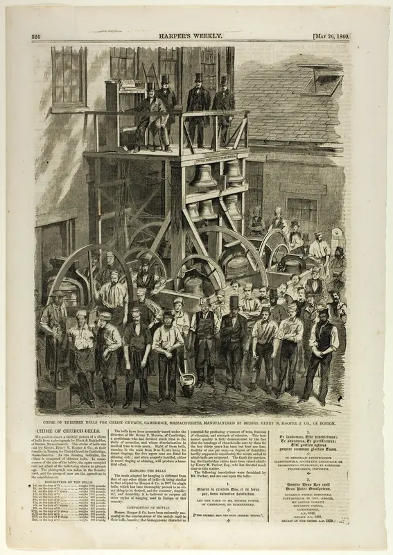 Chime of Thirteen Bells for Christ Church, Cambridge, Massachusetts