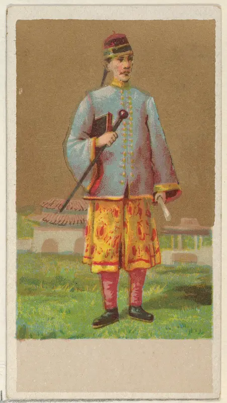 China, from the Natives in Costume series (N16), Teofani Issue, for Allen & Ginter Cigarettes Brands Wall Art by Allen & Ginter - High-Resolution Digital Print