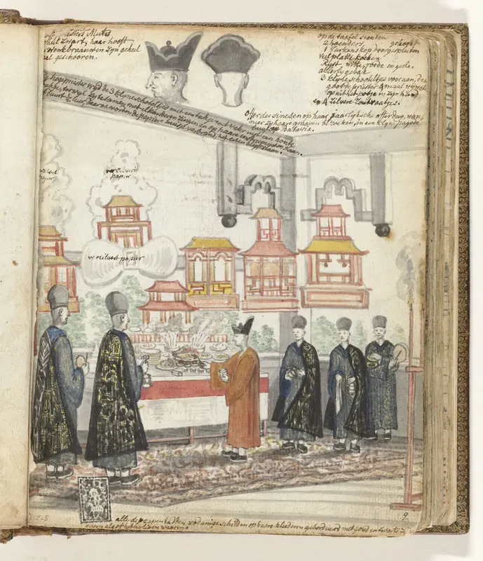 Chinese day of sacrifice in Batavia Wall Art by Jan Brandes - High-Resolution Digital Print