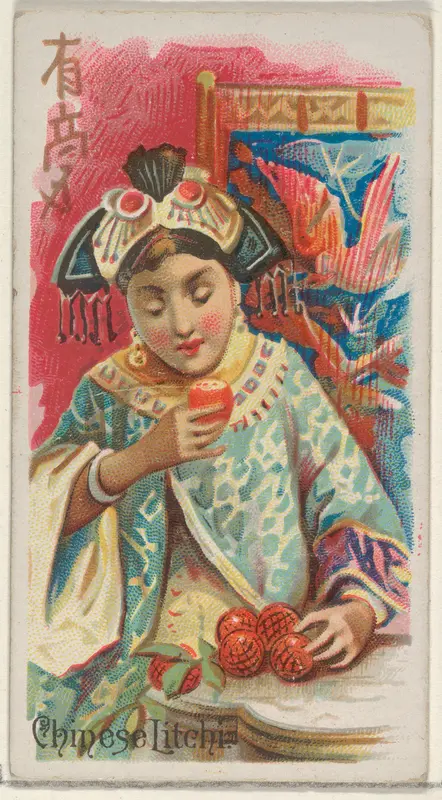 Chinese Lychee, from the Fruits series (N12) for Allen & Ginter Cigarettes Brands Wall Art by Allen & Ginter - High-Resolution Digital Print