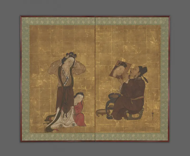 Chinese Portrait Painter Wall Art by Miwa Zaiei - High-Resolution Digital Print