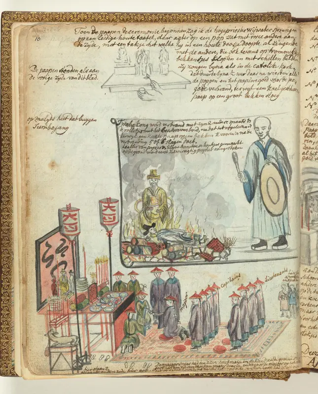 Chinese sacrificial ceremony in Batavia Wall Art by Jan Brandes - High-Resolution Digital Print