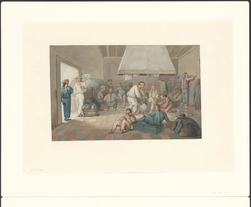 Chinezen in het gasthuis te Amsterdam Wall Art by Unknown - High-Resolution Digital Print