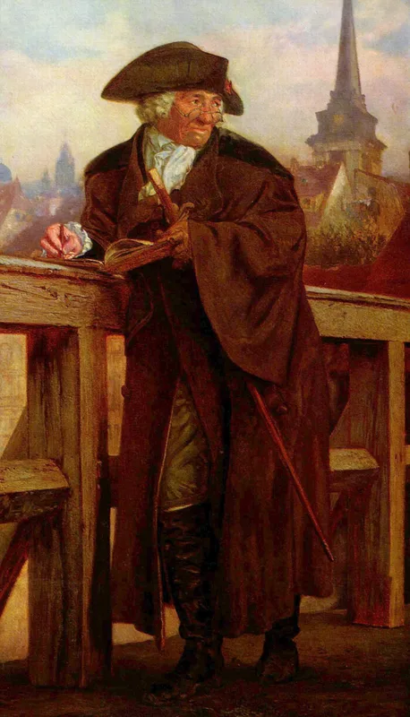 Chodowiecki on the Jannowitz Bridge Wall Art by Adolph von Menzel - High-Resolution Digital Print