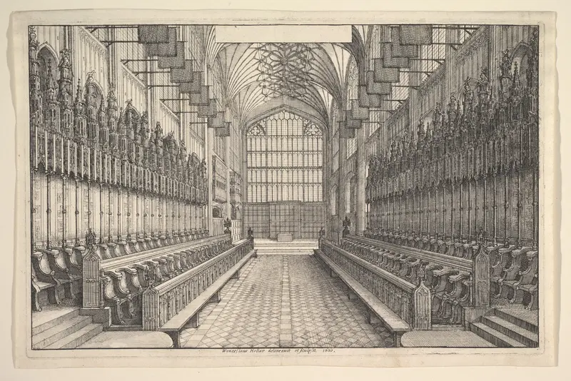 Choir and stalls in St George's Chapel, Windsor