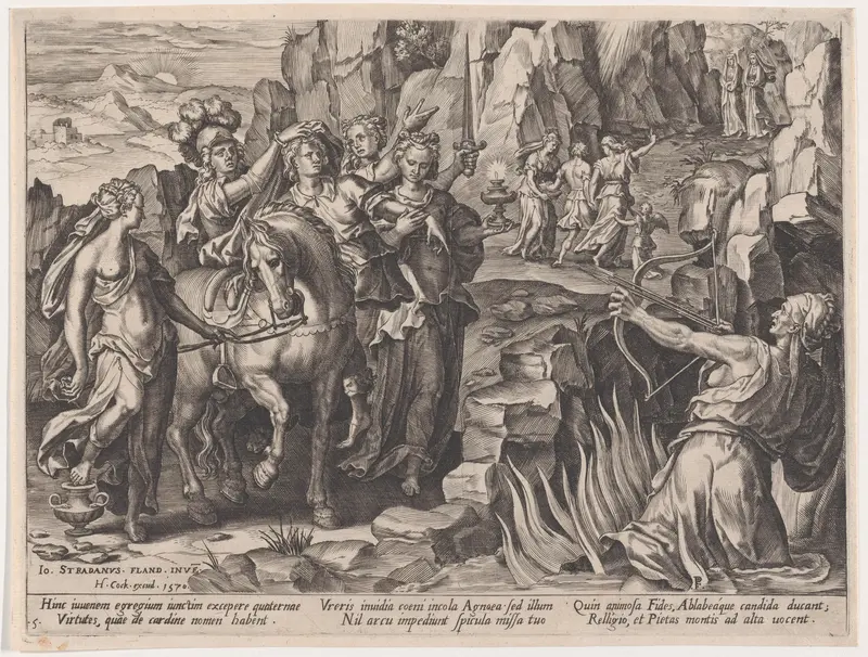 Choosing Virtue, from "The Course of Human Life" Wall Art by Pieter Jalhea Furnius - High-Resolution Digital Print