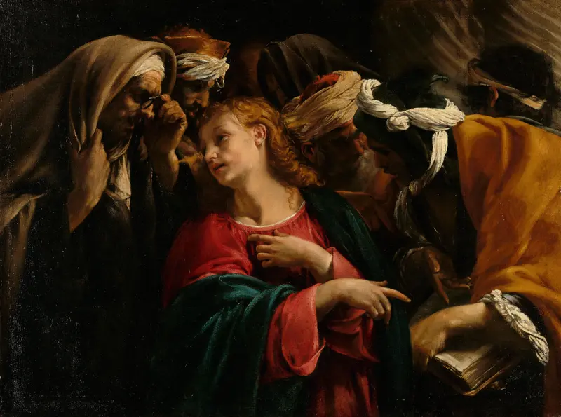 Christ among the Doctors Wall Art by Orazio Borgianni - High-Resolution Digital Print