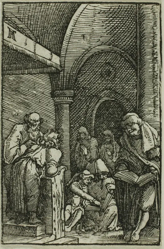 Christ among the Doctors, from The Fall and Redemption of Man Wall Art by Albrecht Altdorfer - High-Resolution Digital Print