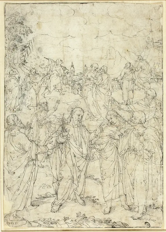 Christ and the Apostles Wall Art by Johann Mathias Kager - High-Resolution Digital Print
