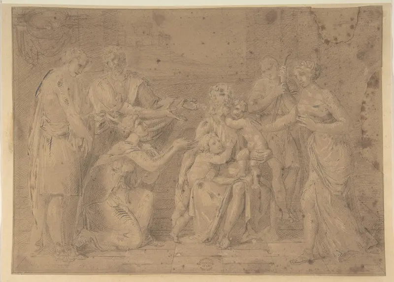 Christ and the Children Wall Art by Anonymous, Italian, Roman-Bolognese, 17th century - High-Resolution Digital Print