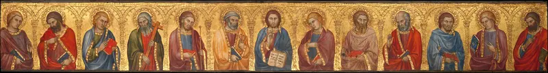 Christ and the Twelve Apostles Wall Art by Taddeo di Bartolo - High-Resolution Digital Print