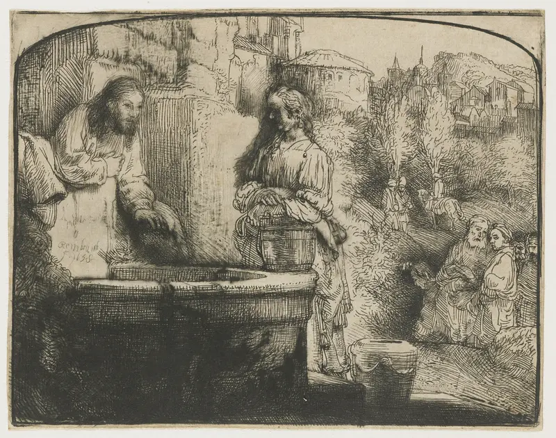 Christ and the Woman of Samaria Wall Art by Unknown - High-Resolution Digital Print