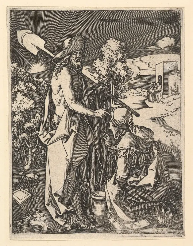 Christ Appearing to the Magdalen as a gardener, from "The Passion of Christ", after Dürer