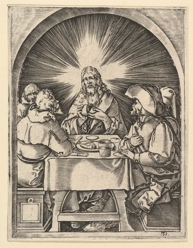 Christ at Emmaus, from "The Passion of Christ", after Dürer