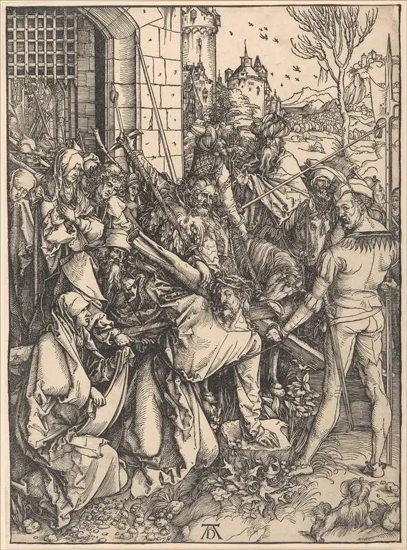 Christ bearing the Cross Wall Art by Albrecht Dürer - High-Resolution Digital Print