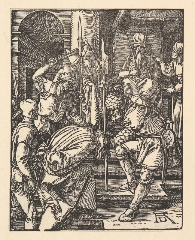 Christ before Annas, from "The Small Passion" Wall Art by Albrecht Dürer - High-Resolution Digital Print