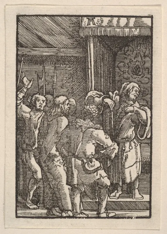Christ Before Caiaphas, from "The Fall and Salvation of Mankind Through the Life and Passion of Christ" Wall Art by Albrecht Altdorfer - High-Resolution Digital Print
