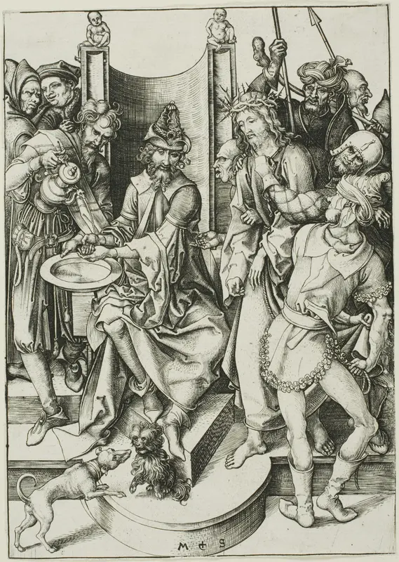 Christ before Pilate Wall Art by Martin Schongauer - High-Resolution Digital Print