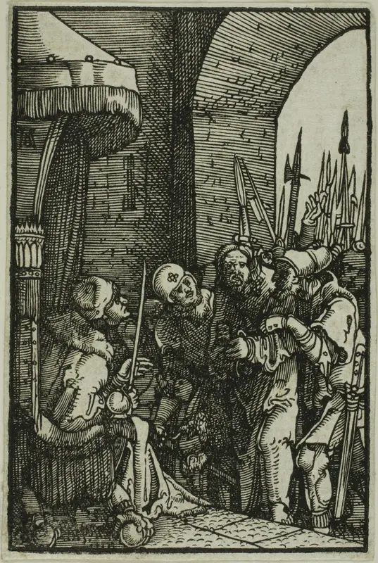 Christ Before Pilate, from The Fall and Redemption of Man Wall Art by Albrecht Altdorfer - High-Resolution Digital Print