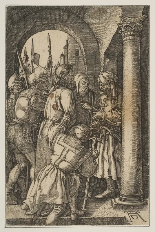 Christ before Pilate, from the Passion (copy) Wall Art by Albrecht Dürer - High-Resolution Digital Print