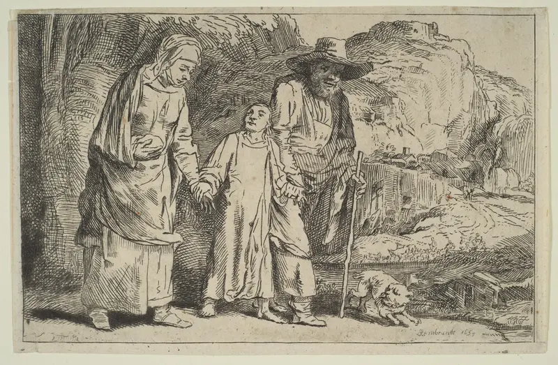 Christ Between His Parents Returning from the Temple Wall Art by Baron Dominique Vivant Denon - High-Resolution Digital Print