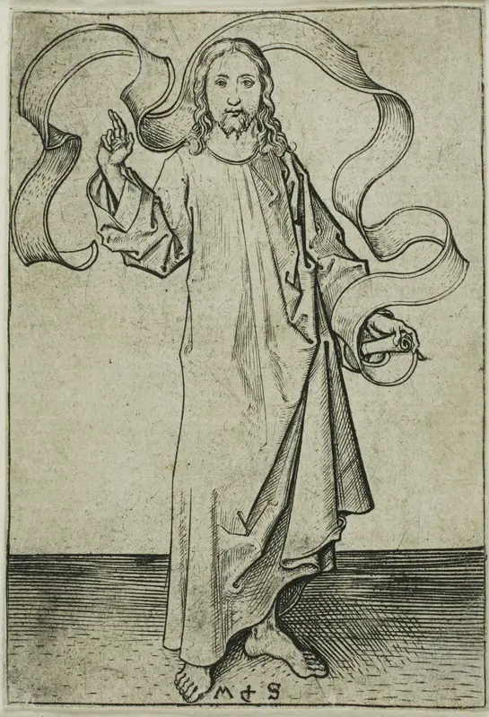 Christ Blessing Wall Art by Martin Schongauer - High-Resolution Digital Print