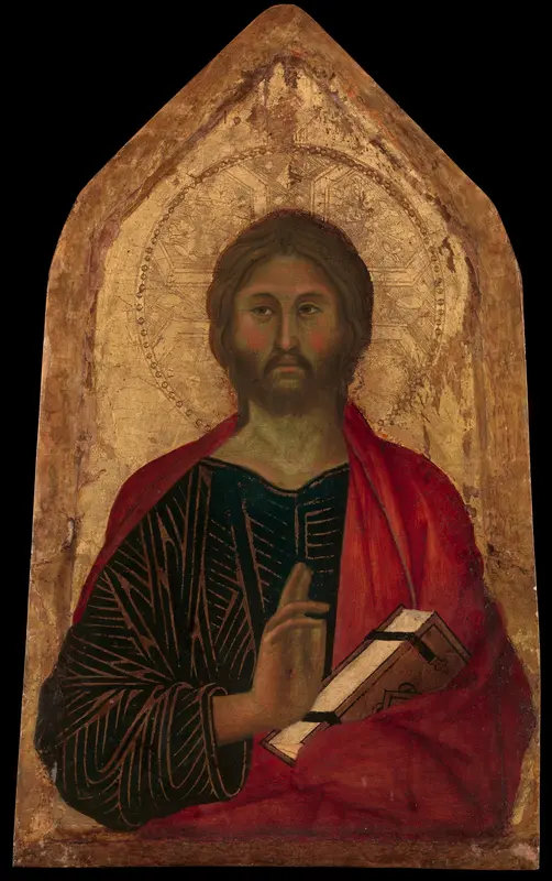 Christ Blessing Wall Art by Segna di Buonaventura - High-Resolution Digital Print