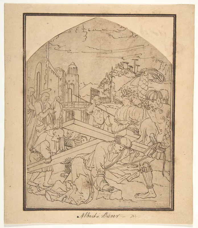 Christ Carrying the Cross Wall Art by Wolfgang Huber - High-Resolution Digital Print