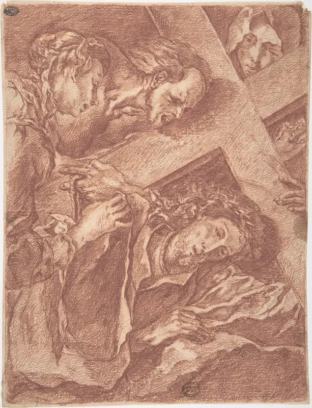 Christ Carrying the Cross Wall Art by Anonymous, French, 18th century - High-Resolution Digital Print