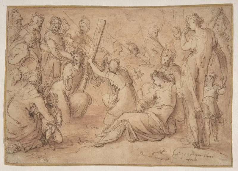 Christ Carrying the Cross Wall Art by Caspar Fraisinger - High-Resolution Digital Print