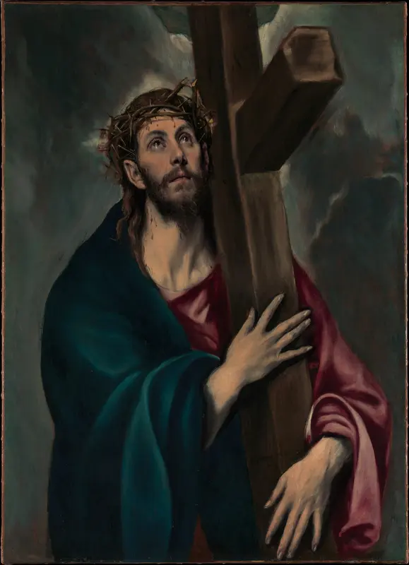 Christ Carrying the Cross Wall Art by El Greco (Domenikos Theotokopoulos) - High-Resolution Digital Print