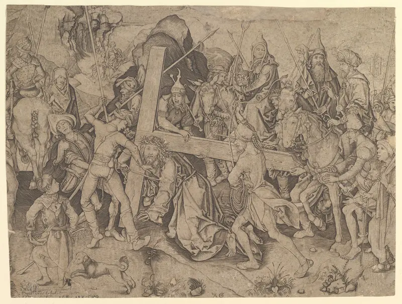 Christ Carrying the Cross (copy) Wall Art by Martin Schongauer - High-Resolution Digital Print