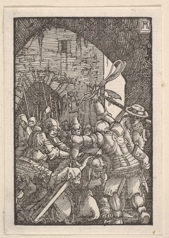 Christ Carrying the Cross, from "The Fall and Salvation of Mankind Through the Life and Passion of Christ" Wall Art by Albrecht Altdorfer - High-Resolution Digital Print