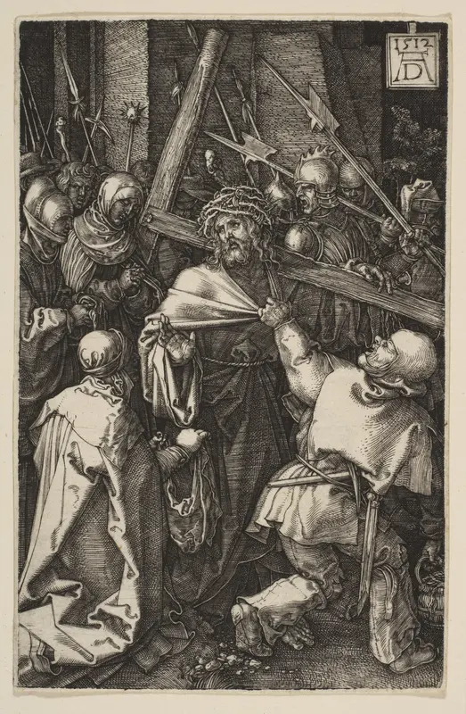 Christ Carrying the Cross, from "The Passion" Wall Art by Albrecht Dürer - High-Resolution Digital Print
