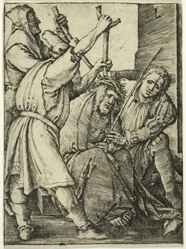 Christ Crowned with Thorns Wall Art by Lucas van Leyden - High-Resolution Digital Print