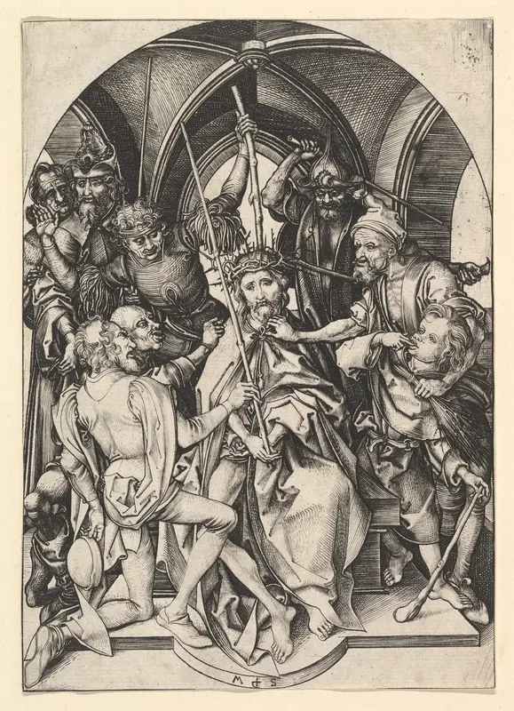 Christ Crowned with Thorns Wall Art by Martin Schongauer - High-Resolution Digital Print