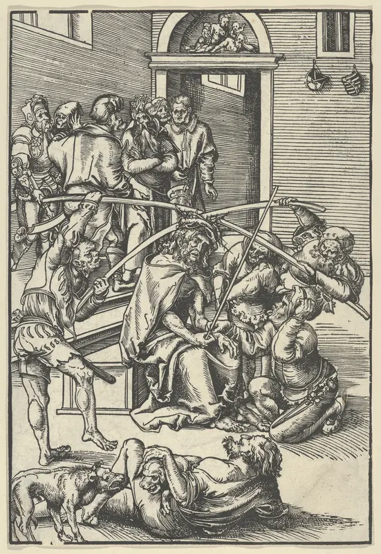 Christ crowned with Thorns, from The Passion Wall Art by Lucas Cranach the Elder - High-Resolution Digital Print
