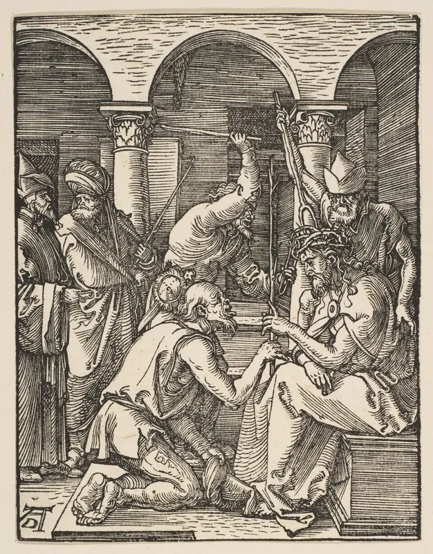 Christ Crowned with Thorns, from "The Small Passion" Wall Art by Albrecht Dürer - High-Resolution Digital Print