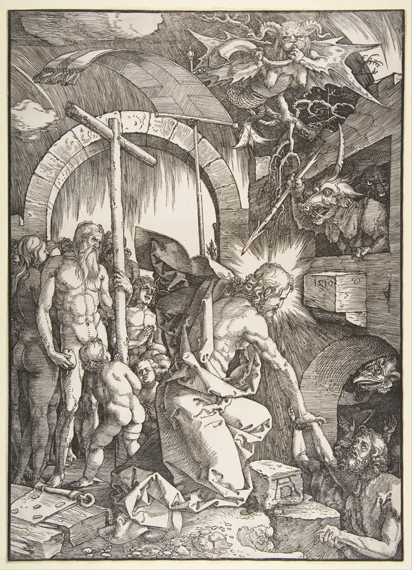 Christ Descending into Hell Wall Art by Albrecht Dürer - High-Resolution Digital Print