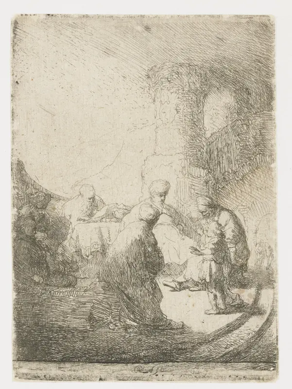 Christ disputing with the Doctors: small plate Wall Art by Unknown - High-Resolution Digital Print