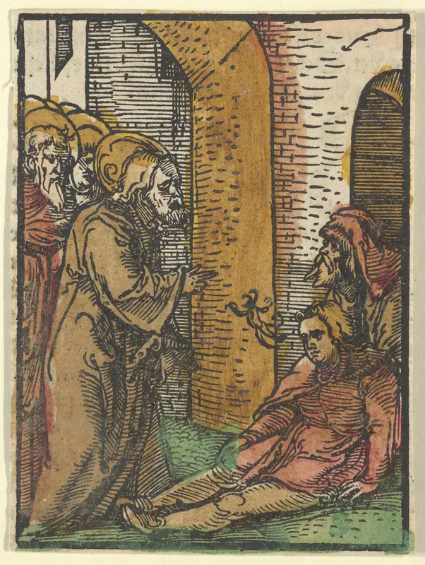 Christ Healing the Possessed, from Das Plenarium Wall Art by Hans Schäufelein - High-Resolution Digital Print