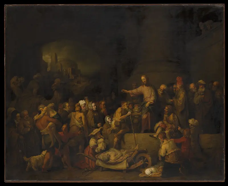 Christ Healing the Sick Wall Art by Christian Wilhelm Ernst Dietrich - High-Resolution Digital Print