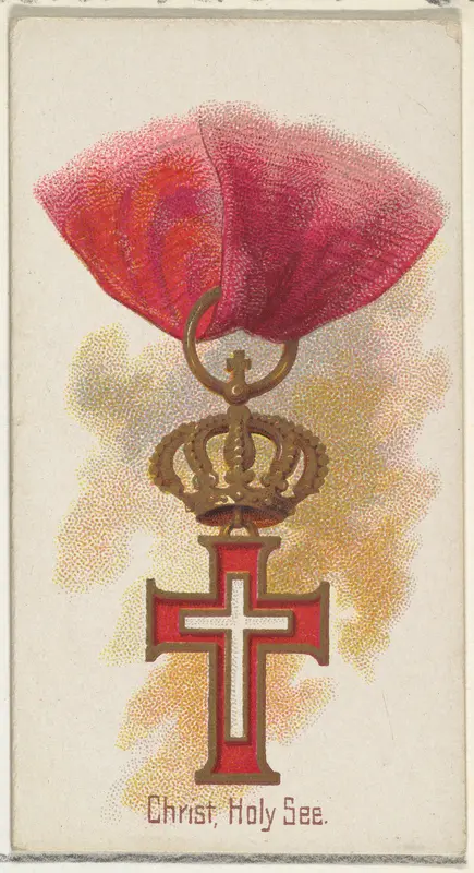 Christ, Holy See, from the World's Decorations series (N30) for Allen & Ginter Cigarettes Wall Art by Allen & Ginter - High-Resolution Digital Print