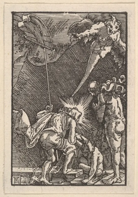Christ in Limbo, from "The Fall and Salvation of Mankind Through the Life and Passion of Christ" Wall Art by Albrecht Altdorfer - High-Resolution Digital Print